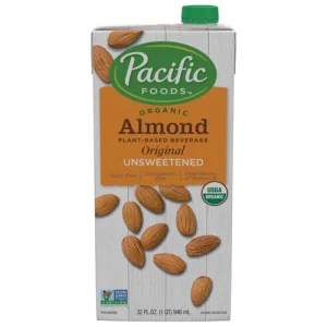 Pacific Foods Organic Almond Plant-Based Beverage Unsweetened Original -- 32 fl oz